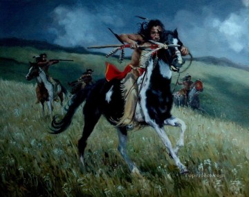  occidental Pintura - indios americanos occidentales 66